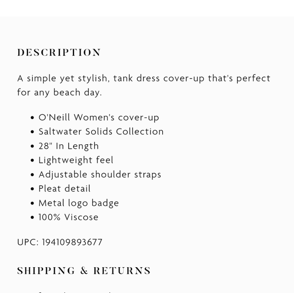 LAST ONE-Women's O'Neill Cover-up Dress - Picture 4 of 5